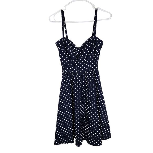STOP STARING! Amery Retro Vintage Pin-up Style Polka Dot Swing Dress Small - Picture 2 of 9